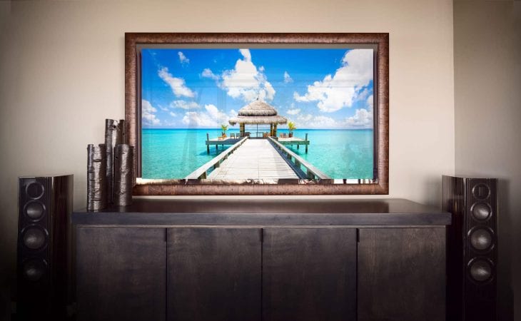 Seura Vanishing Entertainment TV/Mirror in Bedroom TV On